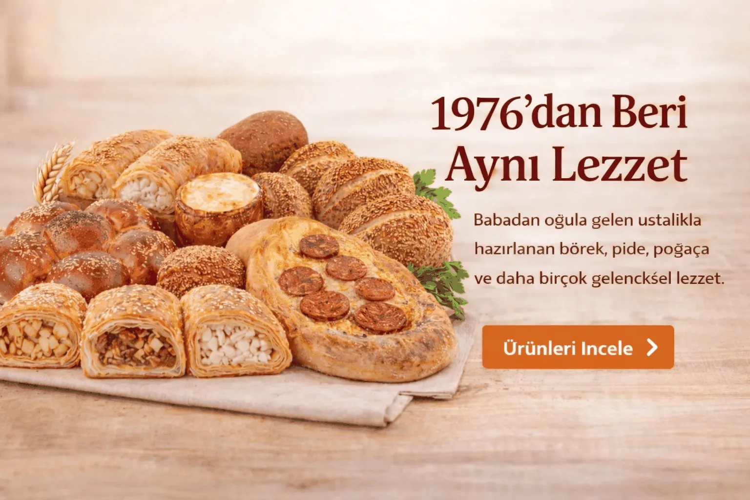 Seda Börek ürün çeşitleri ve taze sunum